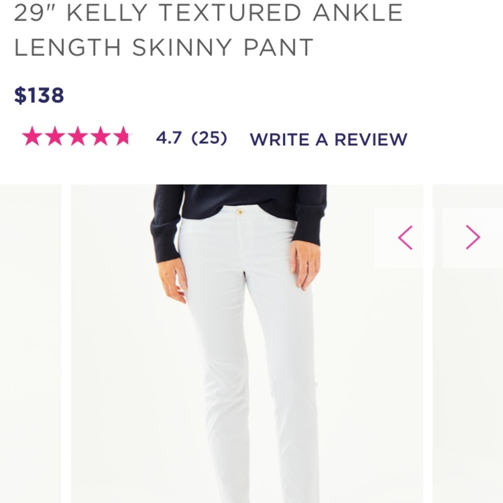 Lilly Pulitzer light blue size 2 Kelly Ankle pant